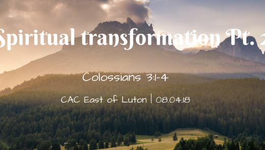 Spiritual transformation Pt. 2