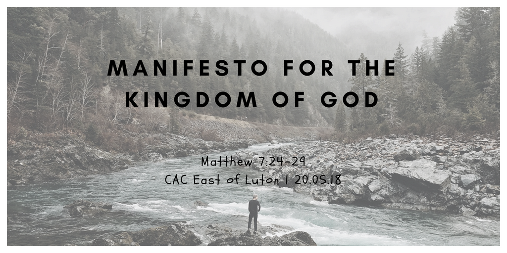 Manifesto for the Kingdom of God