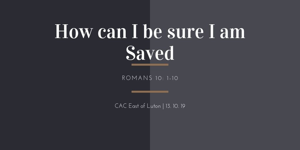 Be sure to be saved