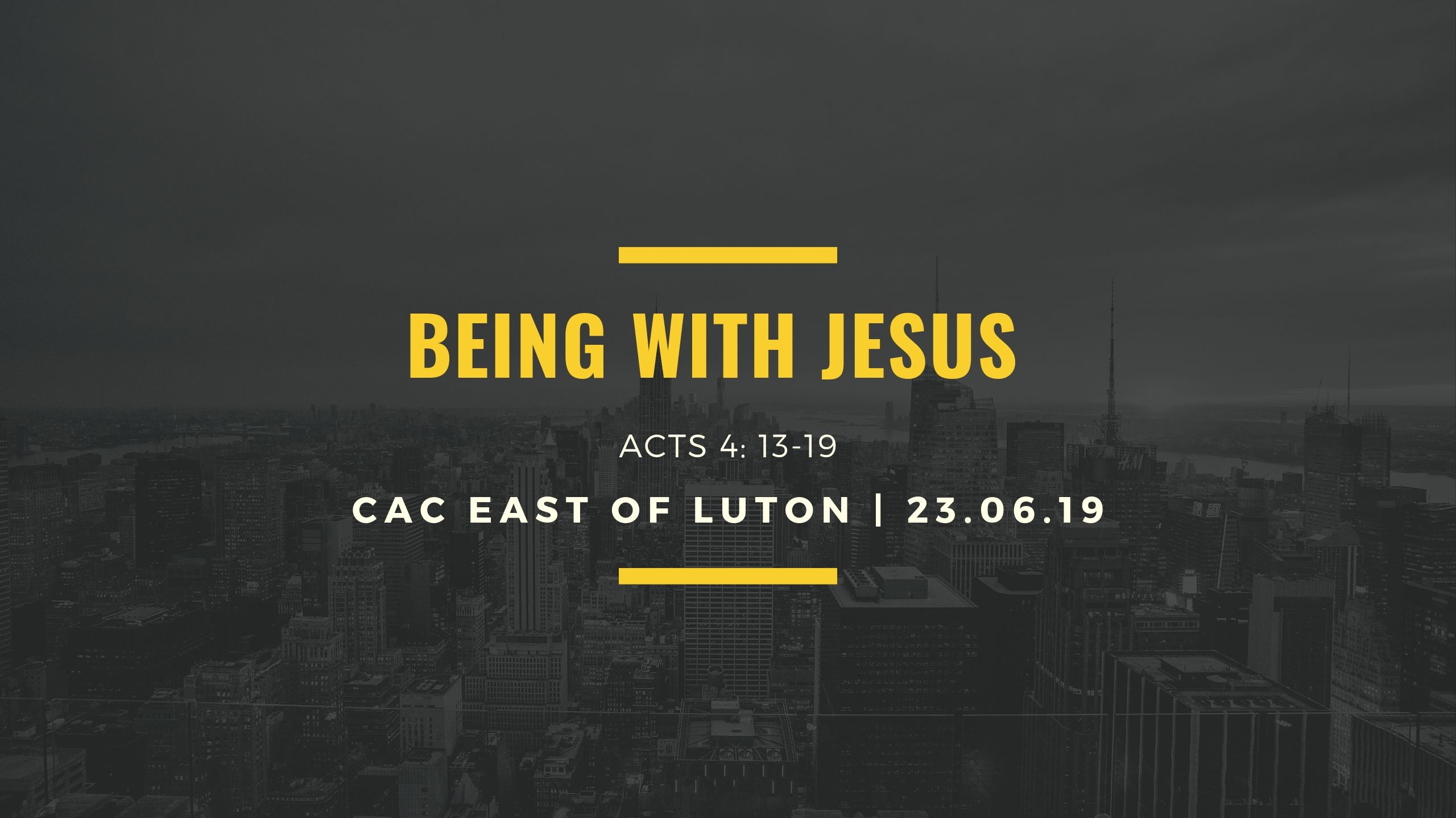 being with Jesus