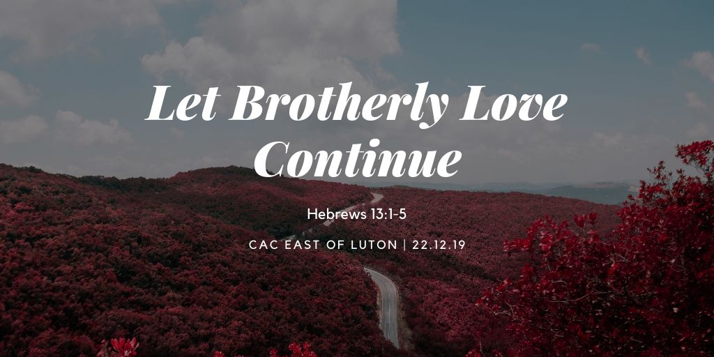 Let Brotherly Love Continue