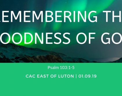 Goodness of God