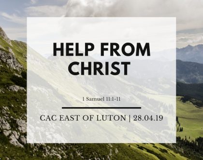 Help from Christ
