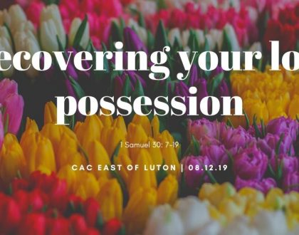 Recovering your lost possession