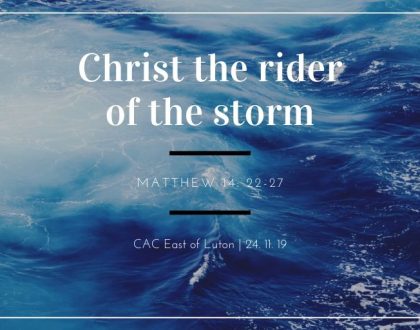 Rider of the storm