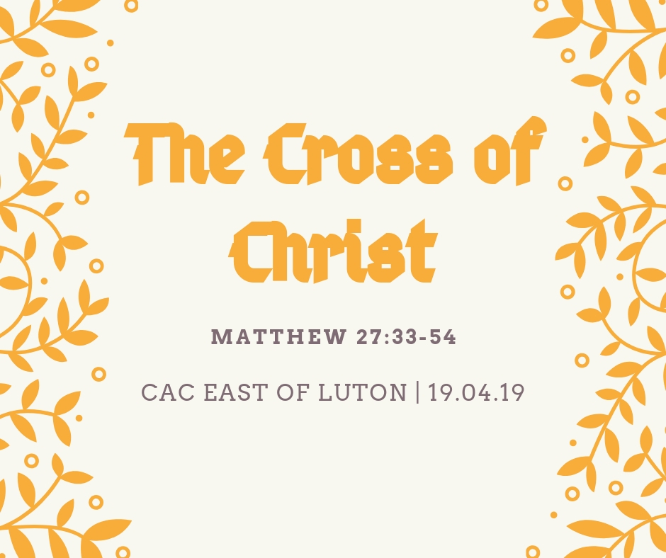 The cross of Christ
