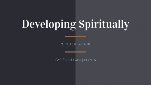 developing spiritually