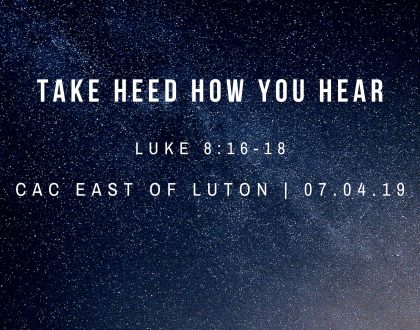 take heed how you hear